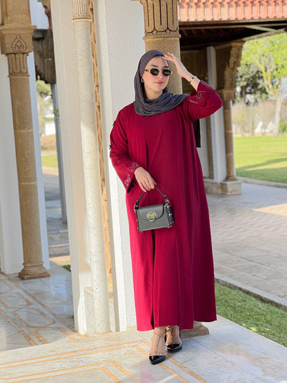 عباية راقية مكونة من قطعتين