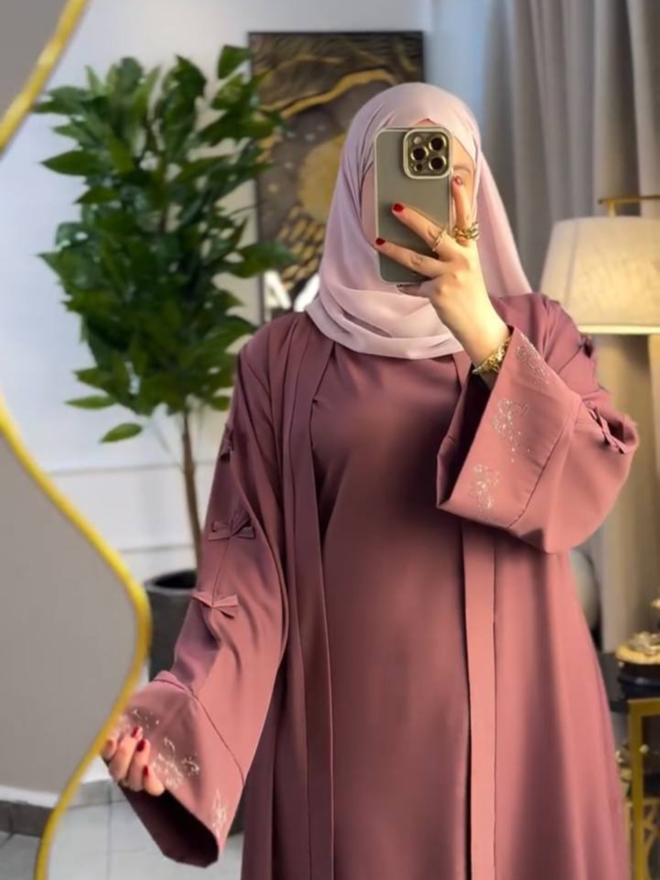 عباية راقية مكونة من قطعتين